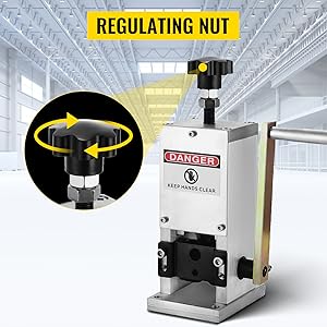 VEVOR Machine A Denuder Manuelle 1,5-25 Mm Pince A Denuder Fils, 15 M/min Lame Remplacable Machine A Denuder Cable En Alliage DeAluminium Avec Panneau DeAlimentation Pour Recuperation Recyclage Fil 14 Machine à Dénuder Manuelle