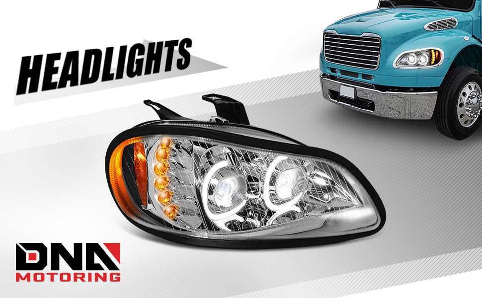 Amazon.com: DNA MOTORING HL-HAY-015-CH Pair of Dual LED Halo