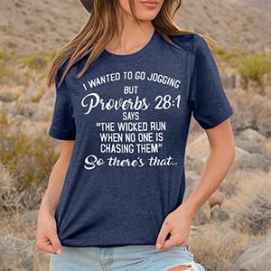 I Wanted to Go Jogging but Proverbs 28:1 Says Shirts