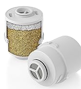 Ryamen 2-Pack Replacement Filters for Filtered Shower Head, 99% REMOVAL for Heavy Metals, Chlorin...