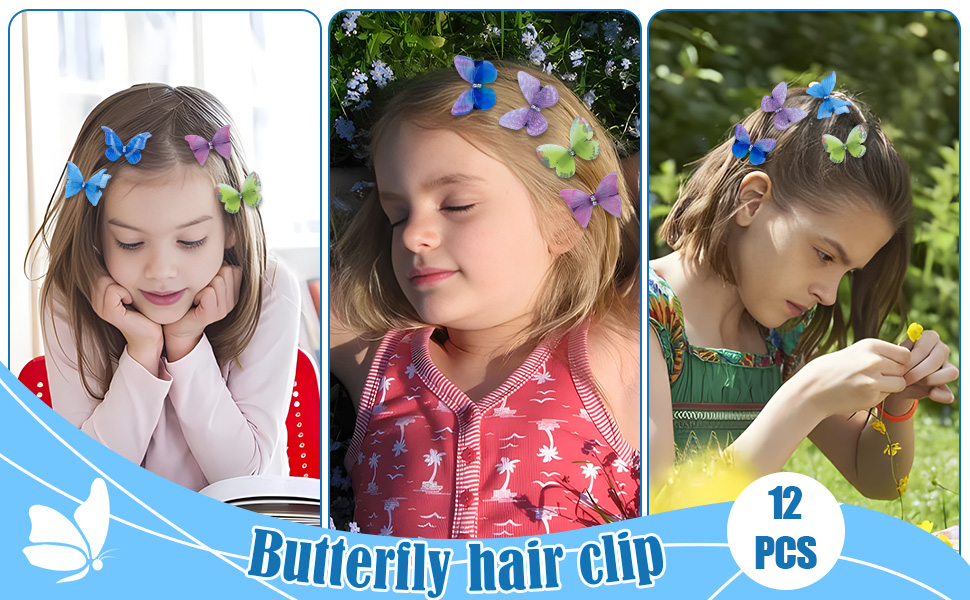 Butterfly Hair Clips