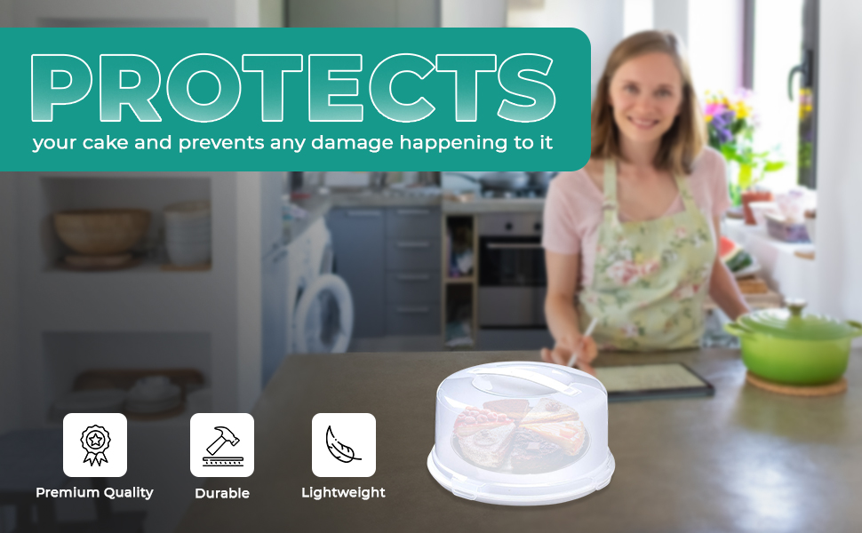 ACCURATE Plastic Cake Box, White (ROUND) Amazon.co.uk Home & Kitchen