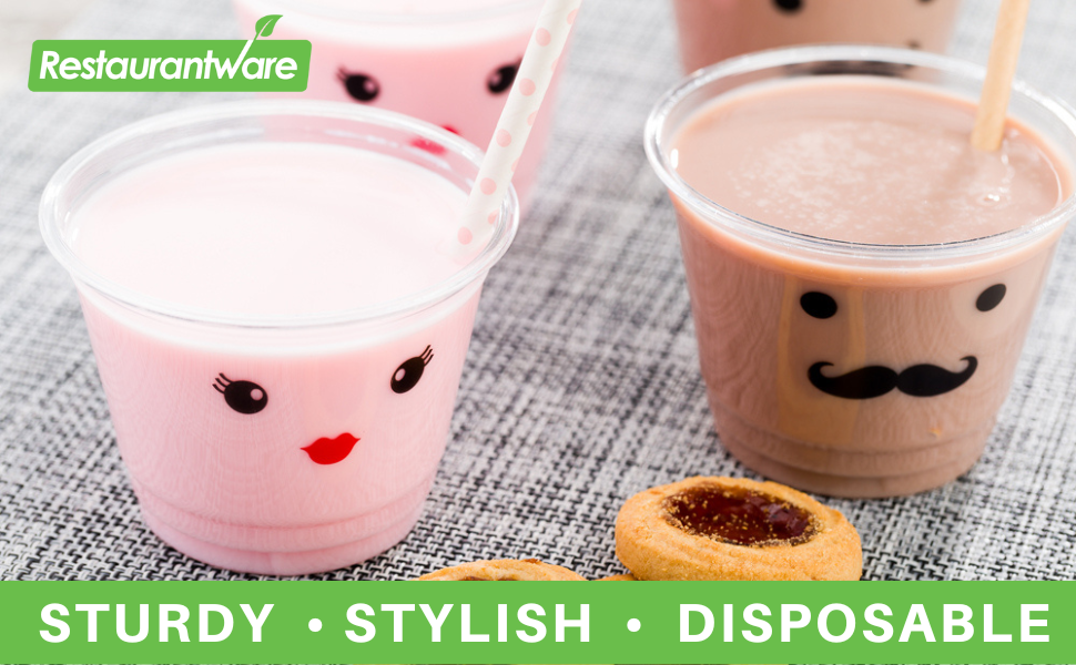 Restaurantware Visage 12 Ounce Cold Drink Cups 100