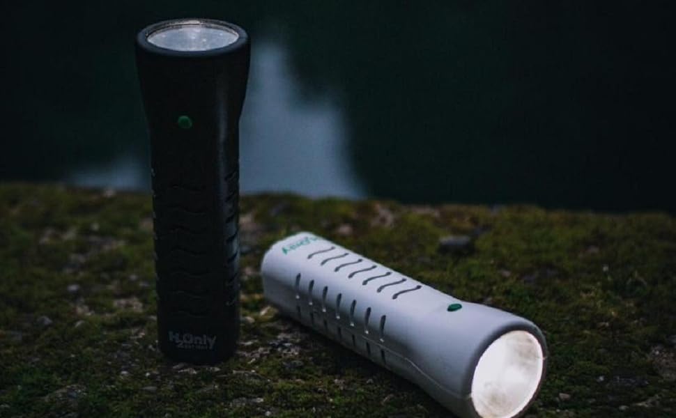 H2OnlyBattery Flashlight No Batteries Needed Water Powered (or Any
