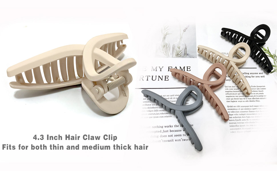 Hair Claw Clips Clutchers for Fashion Pin Girls Fine Accessories Women Styling Nonslip Headdress