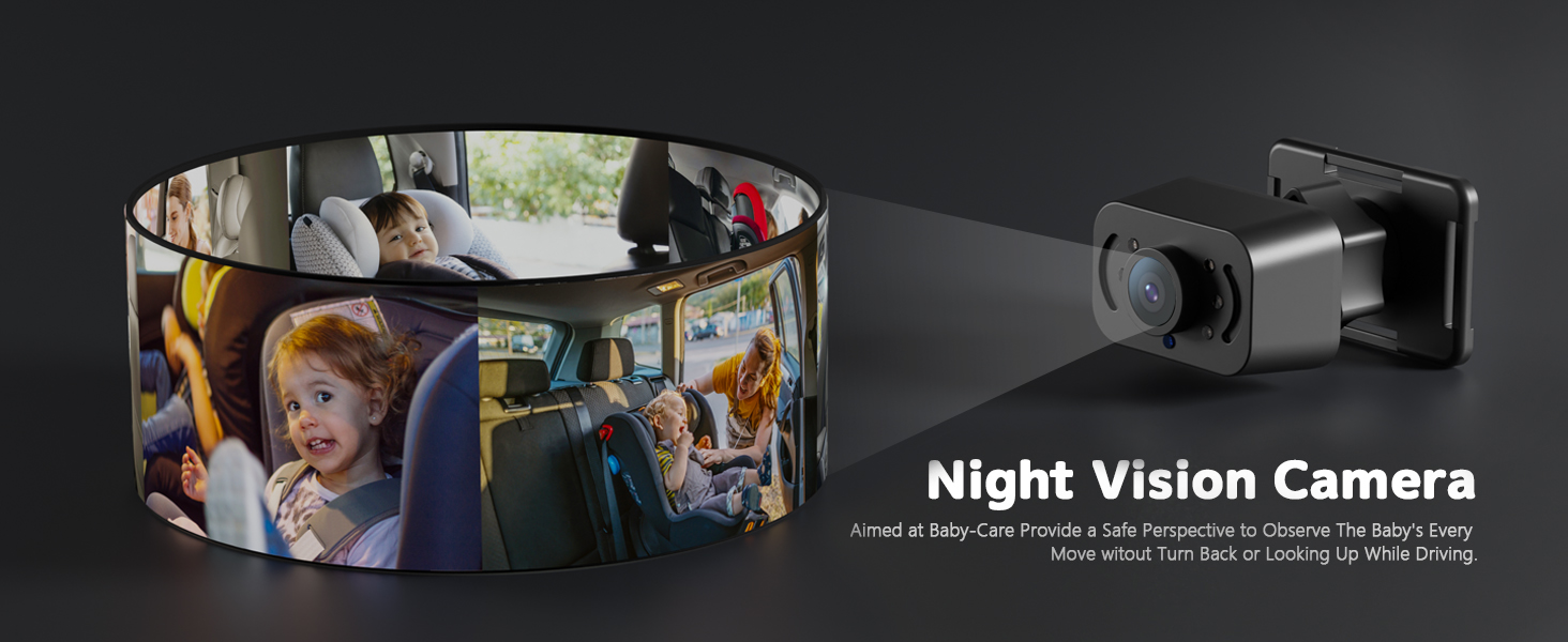 baby car camera with night vision