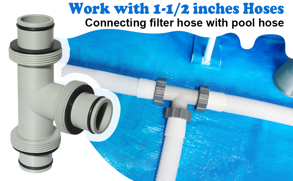 SIPTPNLEI Filter Pump Hose Connector with Double Waterproof