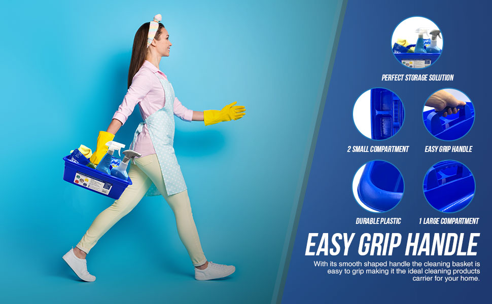 TDBS The Dustpan and Brush Store Cleaning Caddy With Handle Cleaners