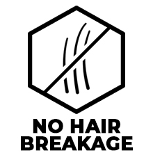 no hair breakage