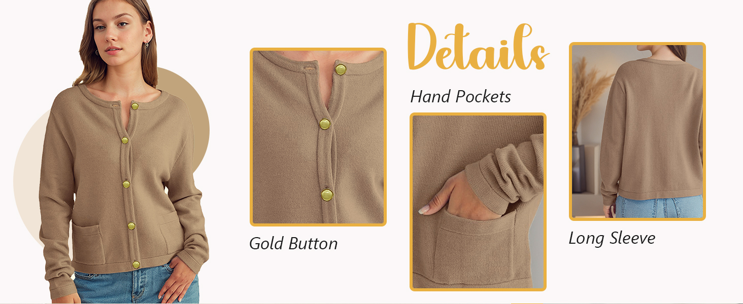open front button down cardigan pockets solid stripe