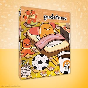 Amazon.com: Gudetama “Work from Bed” 1000 Piece Jigsaw