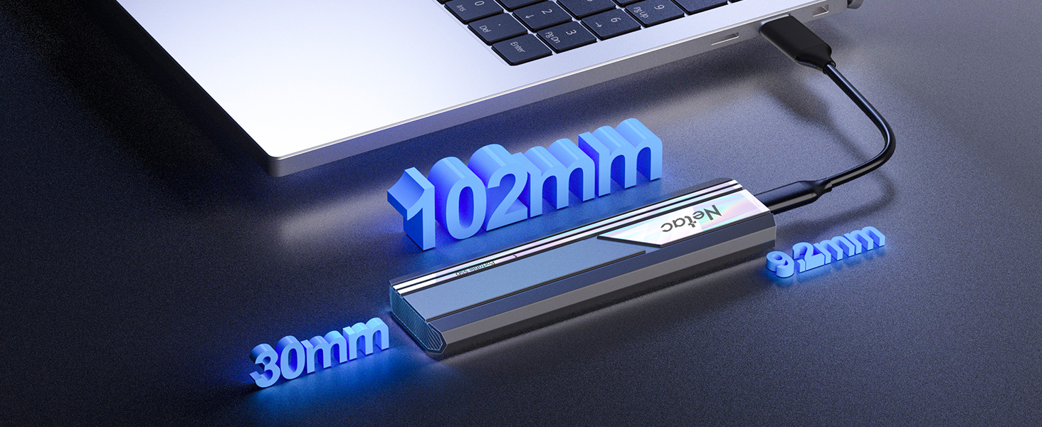 Netac 2TB Portable SSD Up to 1050MB/s Read 1000MB/s Write Speed TypeC USB 3.2Gen 2