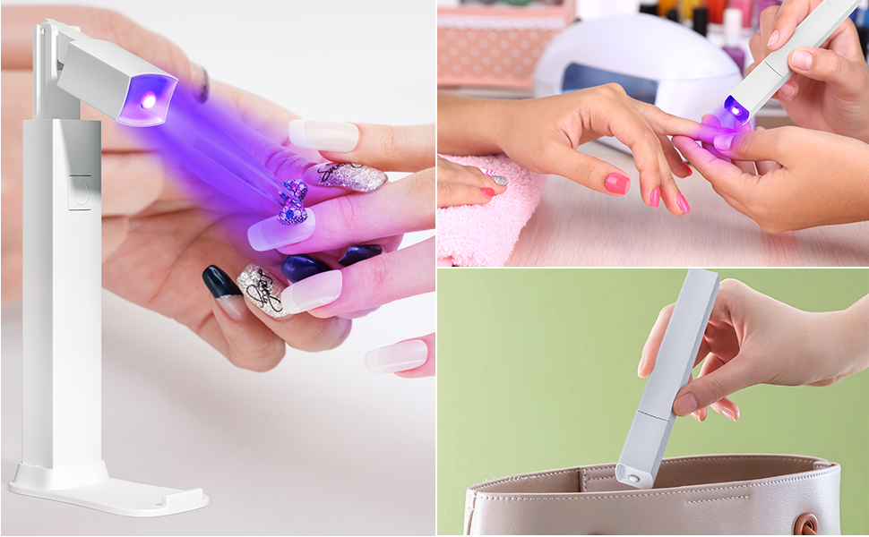 ranrose Mini UV Light for Gel Nails Portable Mini Nail