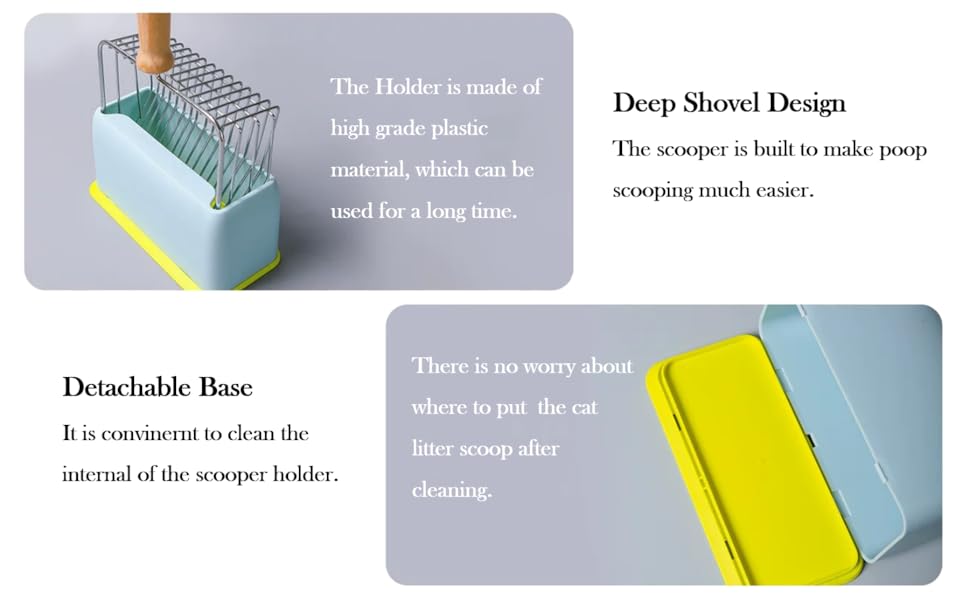 Vitisyao Universal Cat Litter Scoop Holder, Durable Kitten