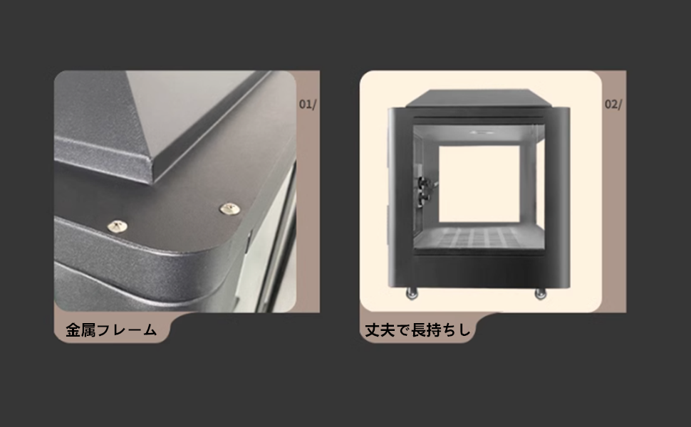 防音ペットケージ（二重窓仕様） Amazon | ペット用防音室 遮音強化ガラス 高耐久合金フレーム 犬