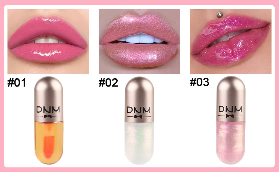 BINGBRUSH 3 Pcs Color Changing Lip Gloss Tinted