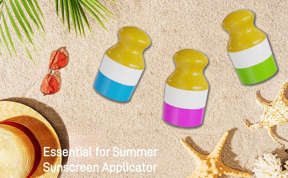Sunscreen Applicator, Travel Dispenser Bottle Roller Applicator