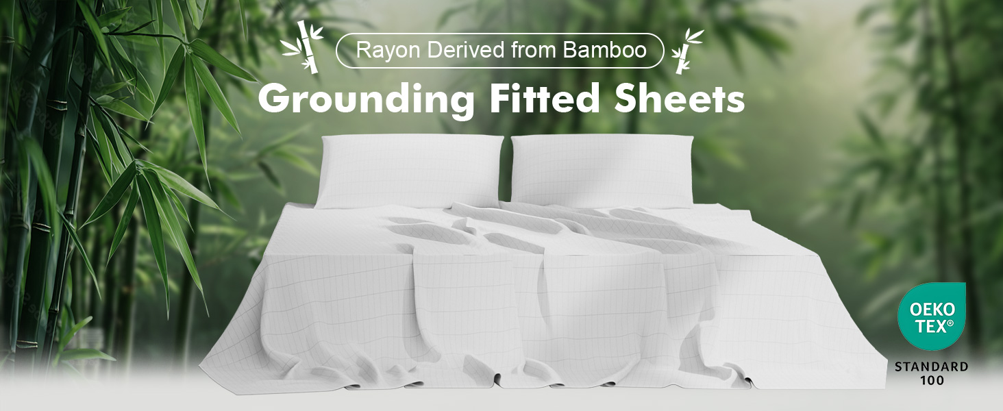 Deep Pocket Grounding Sheets Queen for Better Sleep (Gray)
| Cooling & Breathable Bamboo Rayon Grounding Sheets Queen ( 11dfc818 2ee0 4859 A0d6 Ce7a220417ec. CR0,0,1464,600 PT0 SX1464 V1