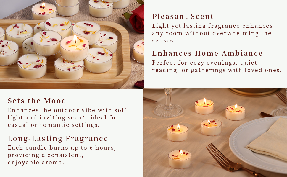 scented tealight candles