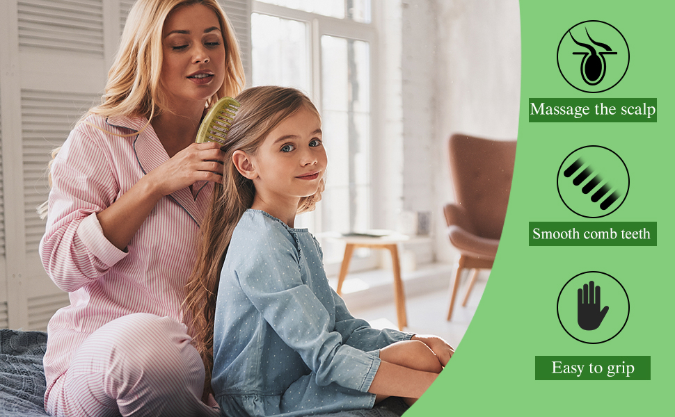 Wooden Wide Tooth Comb 