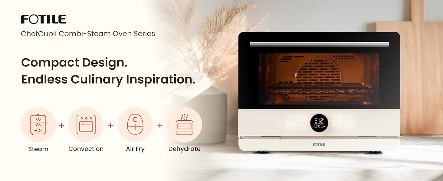 ChefCubii Combi-Steam Oven Series. Compact Design. Endless Culinary Inspiration.