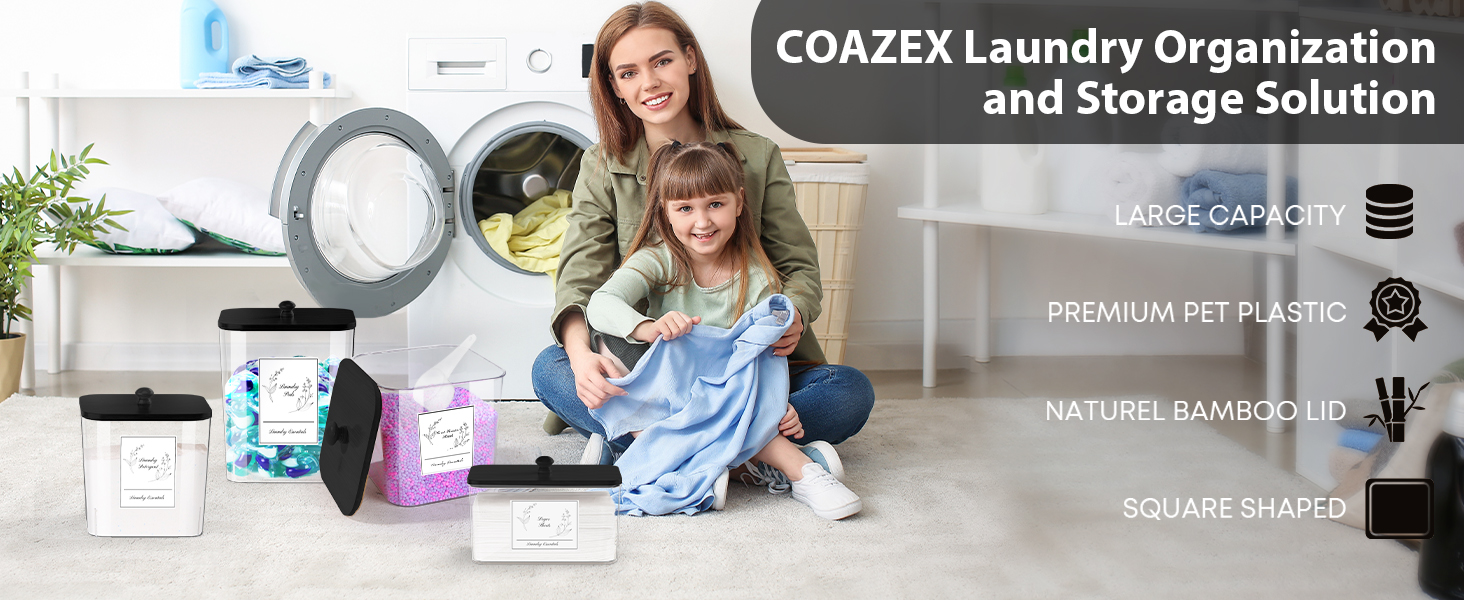 laundry organization jars