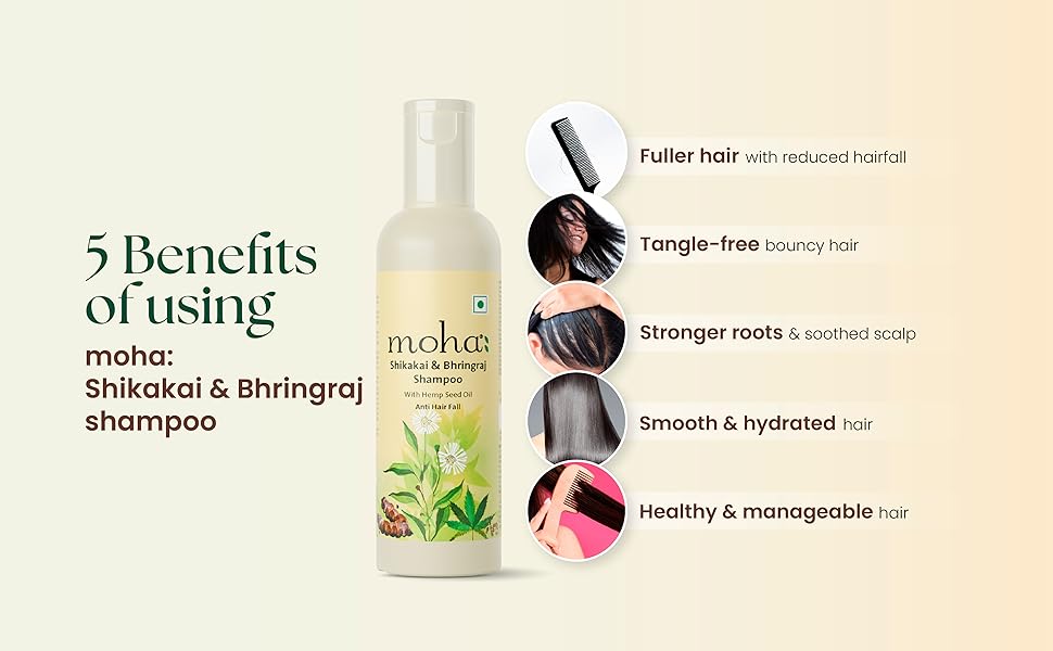 Shikakai & Bhringraj Shampoo 200ml - Benefits