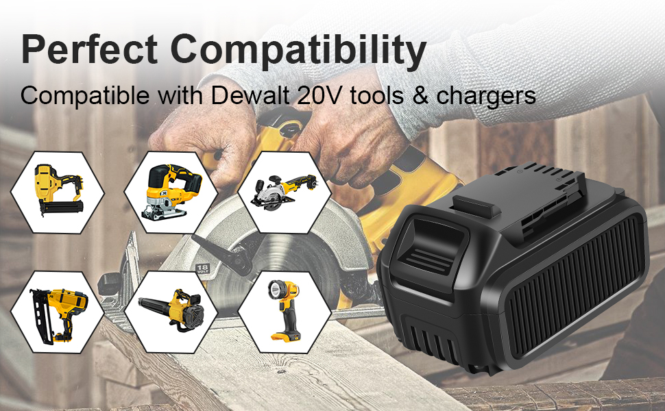 Replacement for Dewalt 20V Battery