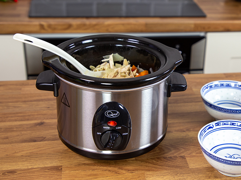 Slow cooker, small slow cooker, slow-cooker, slow cooker with timer, 1.5l slow cooker