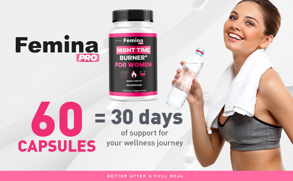 femina pro nighttime pills femina night time capsules for women supplement support
