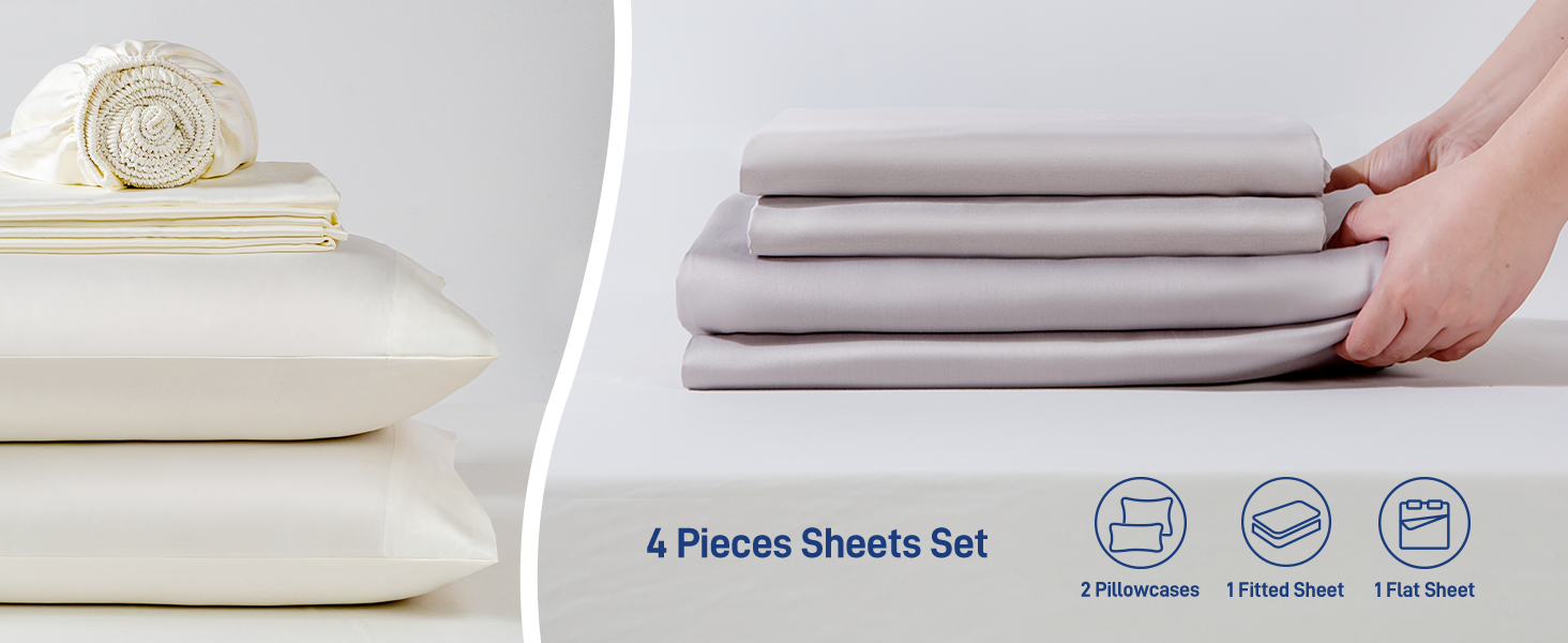 Hypoallergenic Soft Cooling Viscose Bamboo Bedding 4-Piece Queen Set Silver Gray
| Breathable Silky Smooth Viscose Bamb 11f3f911 32c4 4807 94e0 Eb8d178ad375. CR0,0,1464,600 PT0 SX1464 V1