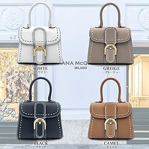 ANA McQueen スノーホワイト ハンドバッグ ANA McQueen スノー