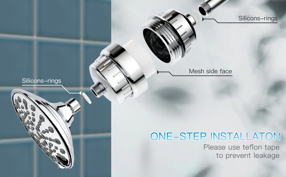 EMBATHER 20Stage Shower Filter, Water Softener Shower Head Filter