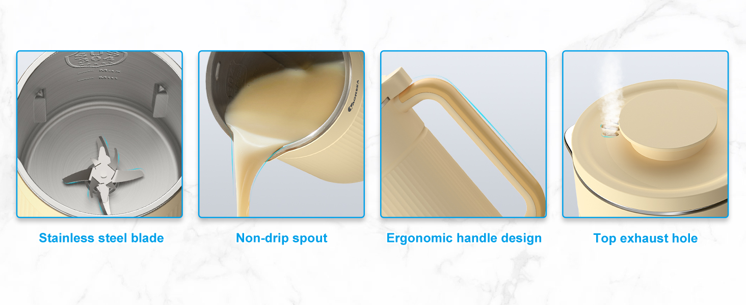 IAGREEA Nut Milk Maker, 35oz Nut/Oat/Almond/Soya/Vegan