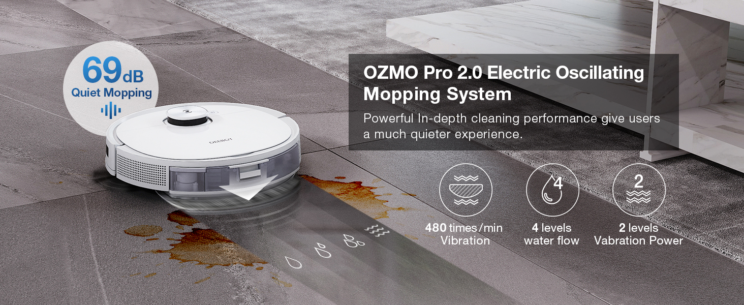 ECOVACS DEEBOT T9+ Robot Vacuum and Mop Combo with Auto