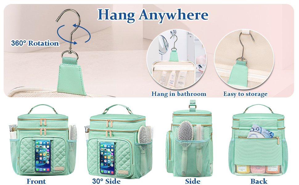 toiletry bag for women mesh gym portable shower caddy for college dorm makeup organizer