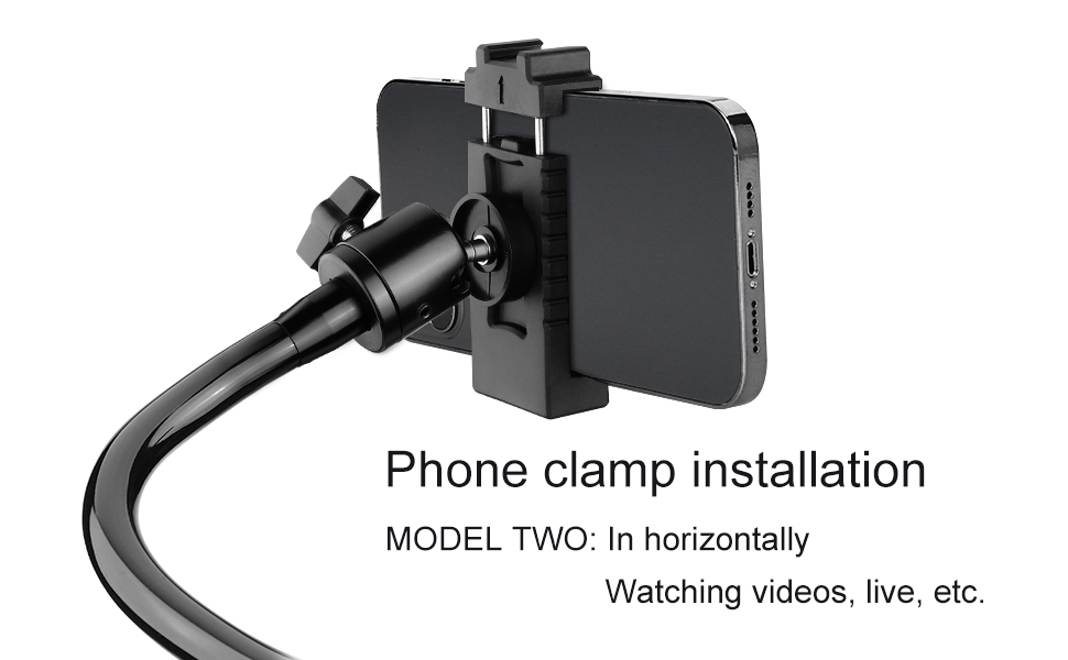 AFAXINRIE Gooseneck Phone Holder Bedstand & Desk Mounts, Overhead Phone