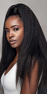 full head kinky straight clip ins