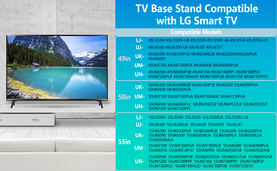 Stand for LG TV Legs Replacement, TV Stand Legs Fit for LG