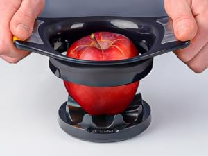 Deiss LUX 4.25 Inch Apple Slicer and Corer with Cutting Base, Stainless Steel 8-Slice Apple  