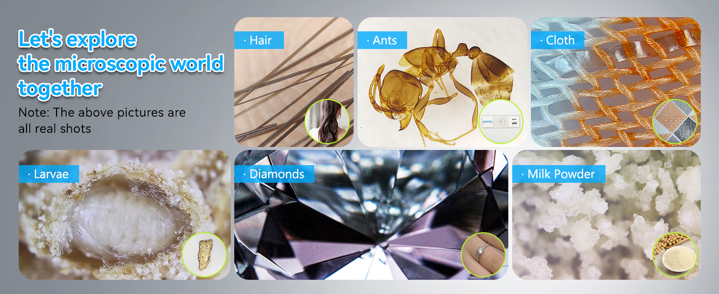 APEXEL 200X Phone Microscope Lens