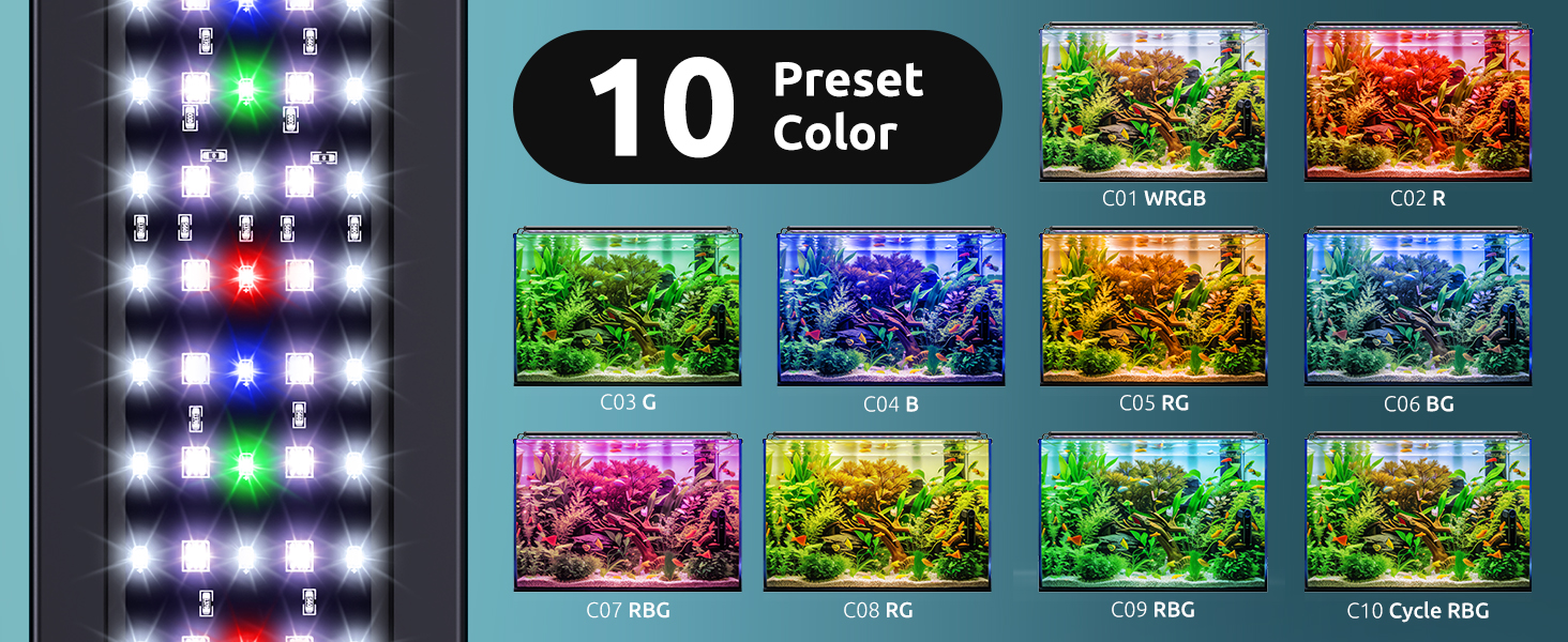 Seaoura Fish Tank Light for Plant