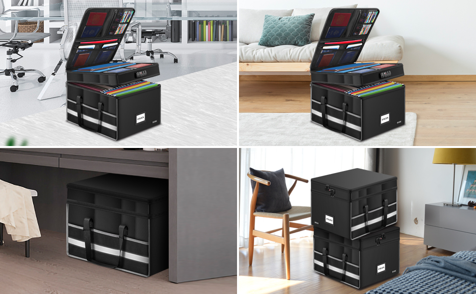 DocSafe Fireproof Document Box, MultiLayer File Box with