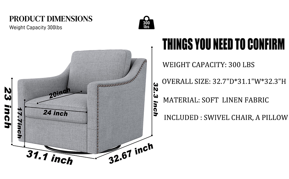 Swivel Barrel Chair