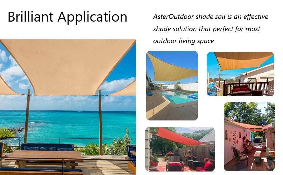 Sun Shade Sail applications