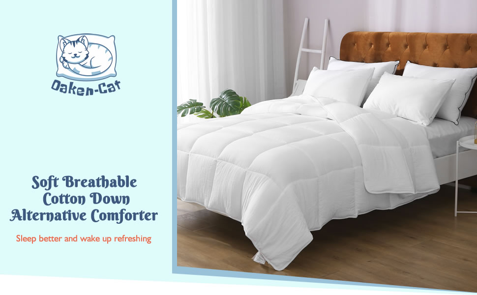 Down Alternative Comforter white king cool cotton comforter duvet lightweight down alternative