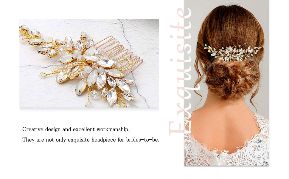 rhinestone hair comb