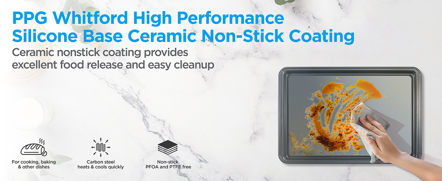 Pans set nonstick baking dish kitchen pans baking sheet set wire rack for baking sheet jelly roll