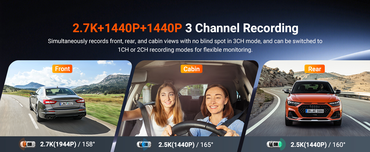 triple dash cam