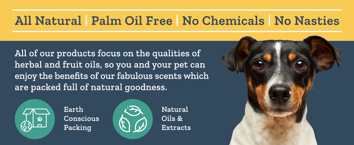 Herbal Dog Co Natural Dry Shampoo for Dogs & Puppies Baby Powder